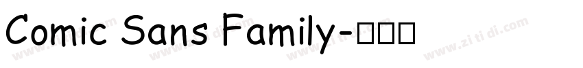 Comic Sans Family字体转换